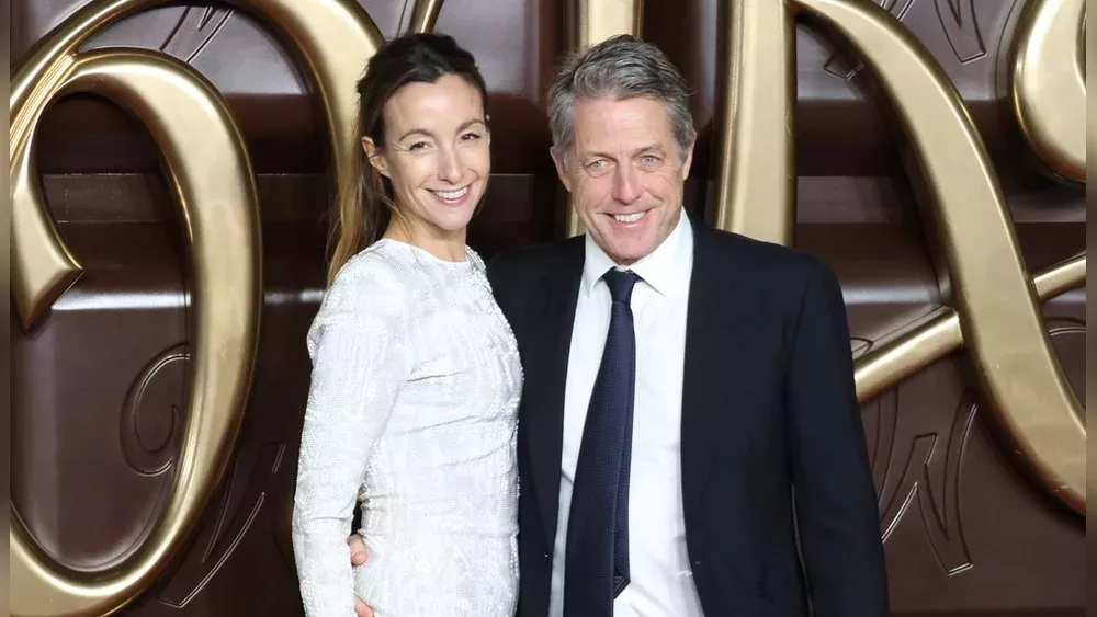 "Wonka"-Weltpremiere in London: So sieht man Hugh Grant und seine Anna nur selten