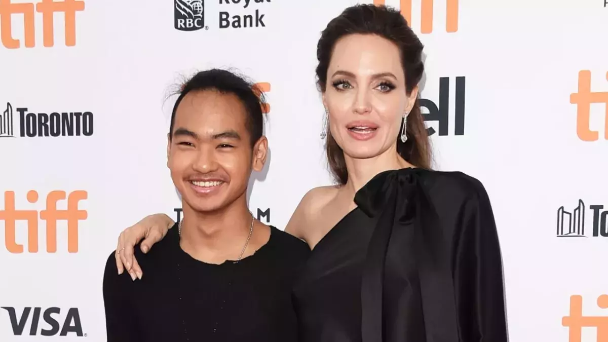 Maddox und Angelina Jolie