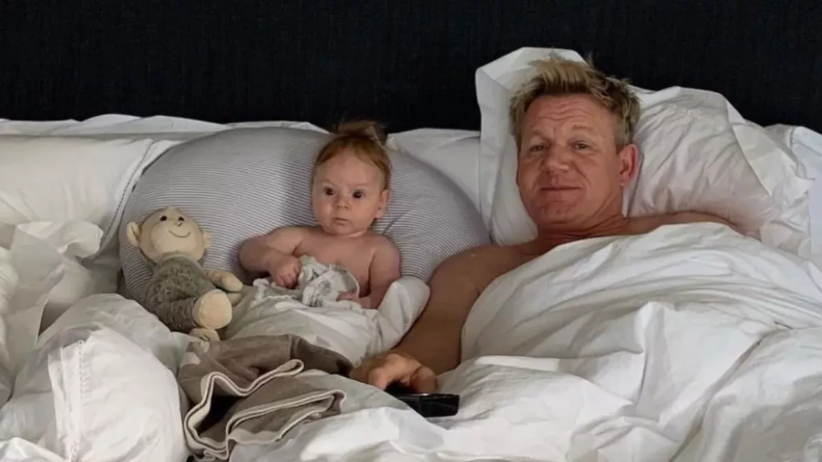 Zu Kind Nummer fünf ist Gordon Ramsay ganz der liebevolle Papa.